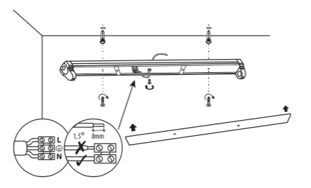 Led Röhren Halterung T8 150cm mit Prüfzeichen CE - Parcolux - LED