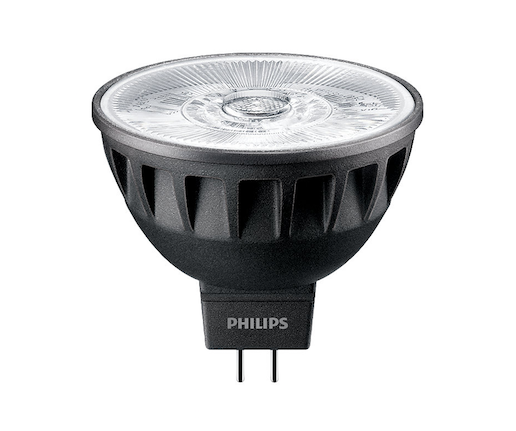 Philips® Master ExpertColor LED Strahler / Leuchtmittel dimmbar, Länge 46  mm, Sockel MR16, Winkel 36º, 7.5W = 43W, 12V AC, 485 Lumen, 2700K warmweiß  - LEDLager