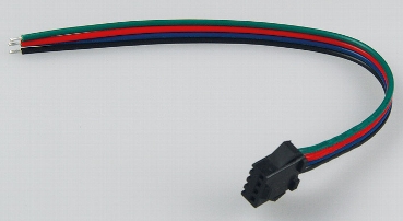 Chilitec® RGB Stecker / Kupplung 4 polig mit offenen Kabelenden (15cm) für  RGB LED Strip Verbinder - LEDLager